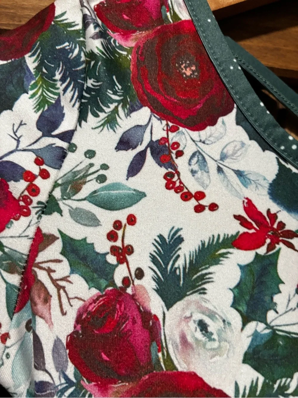 Cheeky Plum Christmas Rose Dress